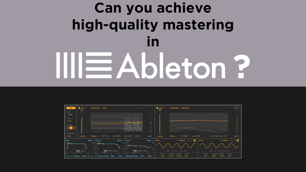 mastering in ableton live
