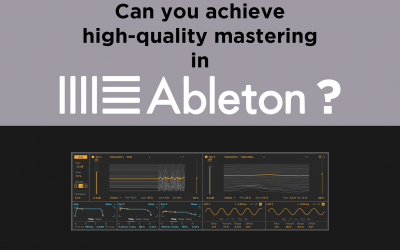 Can stock plugins in Ableton achieve high-quality mastering?